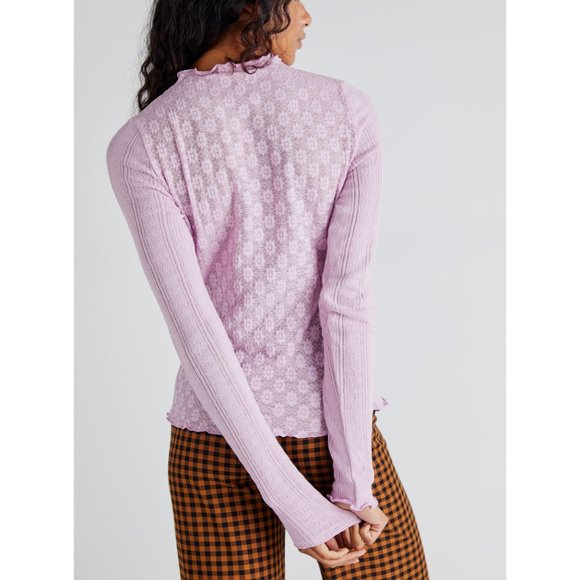 🎉LAST CHANCE🎉 NWT Free People Lula Top / Orchid Dust - Picture 2 of 5